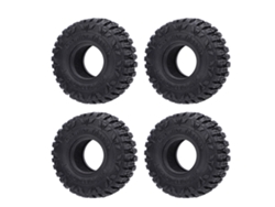 4pcs Pneus De Carro Rc 1/24 1/18 62x21mm Com Borracha Espuma Para Scx24 Aderência Forte