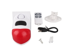 Bj-luz De Alarma Solar Anti-robo Com Sensor De Movimento Infrarrojo E Sirene Para Granjas E Hortos