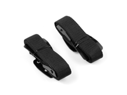 Kit de correas de seguridad universales ajustables para TV con cable doble, antivuelco, de alta resistencia, para montaje en pantallas planas y muebles, con protección infantil (negro)
