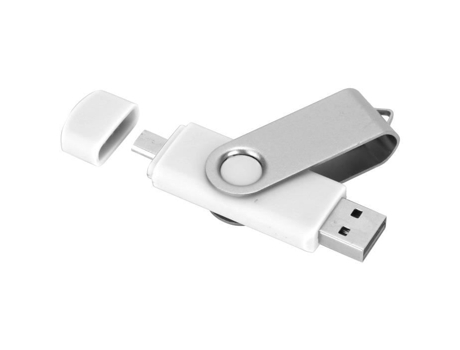 HURRISE Otg Disco USB Flash Drive 2 en 1 Otg U Disco Micro USB Almacenamiento de Datos Blanco Cw10040 Memoria de Computadora 32 Gb 128 Gb