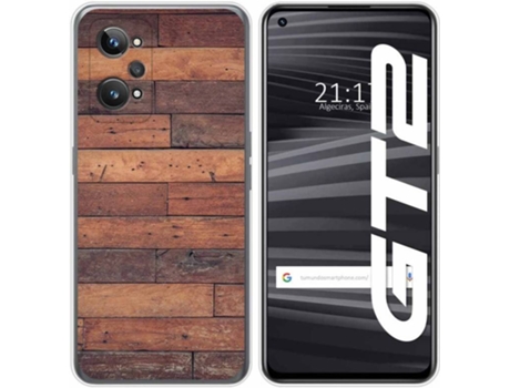 Carcasa para Realme GT 2 5G TUMUNDOSMARTPHONE Dibujos Madera 03 Multicolor
