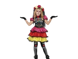 Disfraz de Catrina Colores para niña