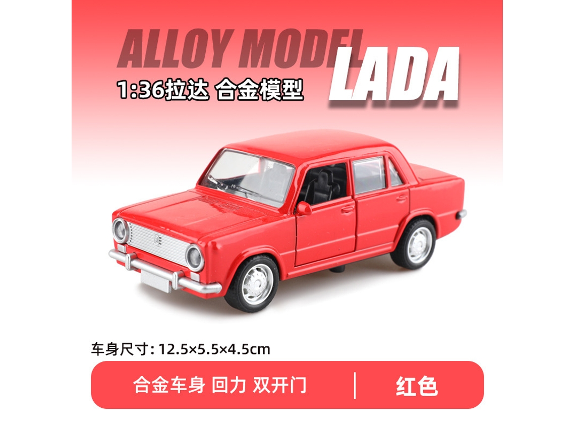 Modelo De Coche De Aleación A Escala 1/36 Con Mecanismo De Retroceso Y Doble Puerta.
