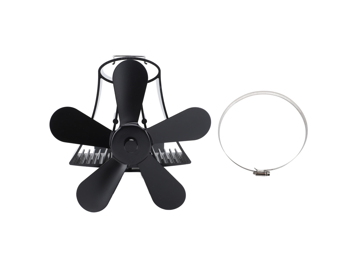 Ventilador de pared magnético silencioso negro para chimenea