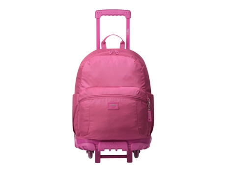 Mochila Escolar Con Ruedas Color Rosa Trik L TOTTO