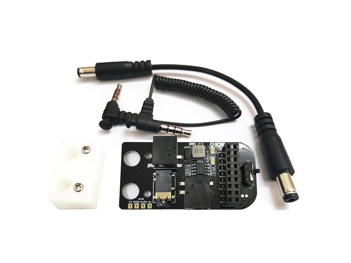 Placa Receptora Digital para Analógica Uruav 5.8g Rx Port 3.0 para Óculos Fpv Dji V1 V2 Fatshark MDUG (com Estojo de Montagem)