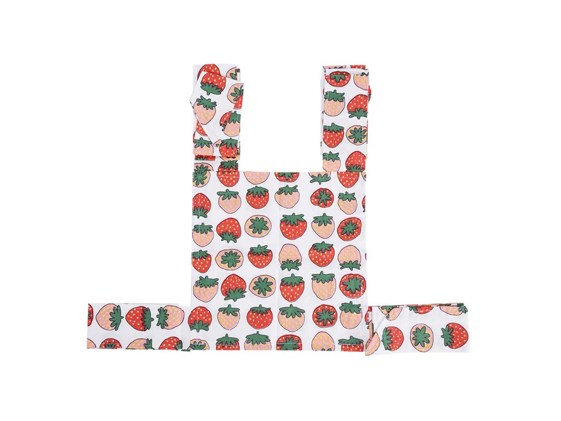Portabebés De Algodón Estilo Fresa Para Muñecas, Bandolera Delantera/trasera