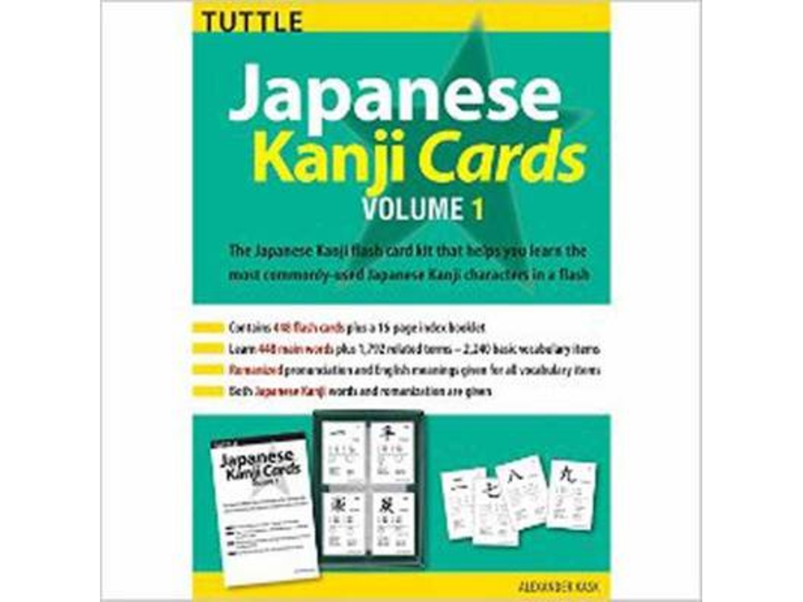Libro Japanese Kanji Cards Kit Volume 1 de Alexander Kask (Inglés)