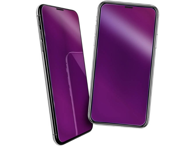 Protector de Pantalla Cristal Templado SBS E-Vision iPhone X, XS, 11 Pro Violeta