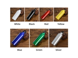 Botellas de agua de 500 ml con mosquetón, reutilizables y antifugas, varios colores