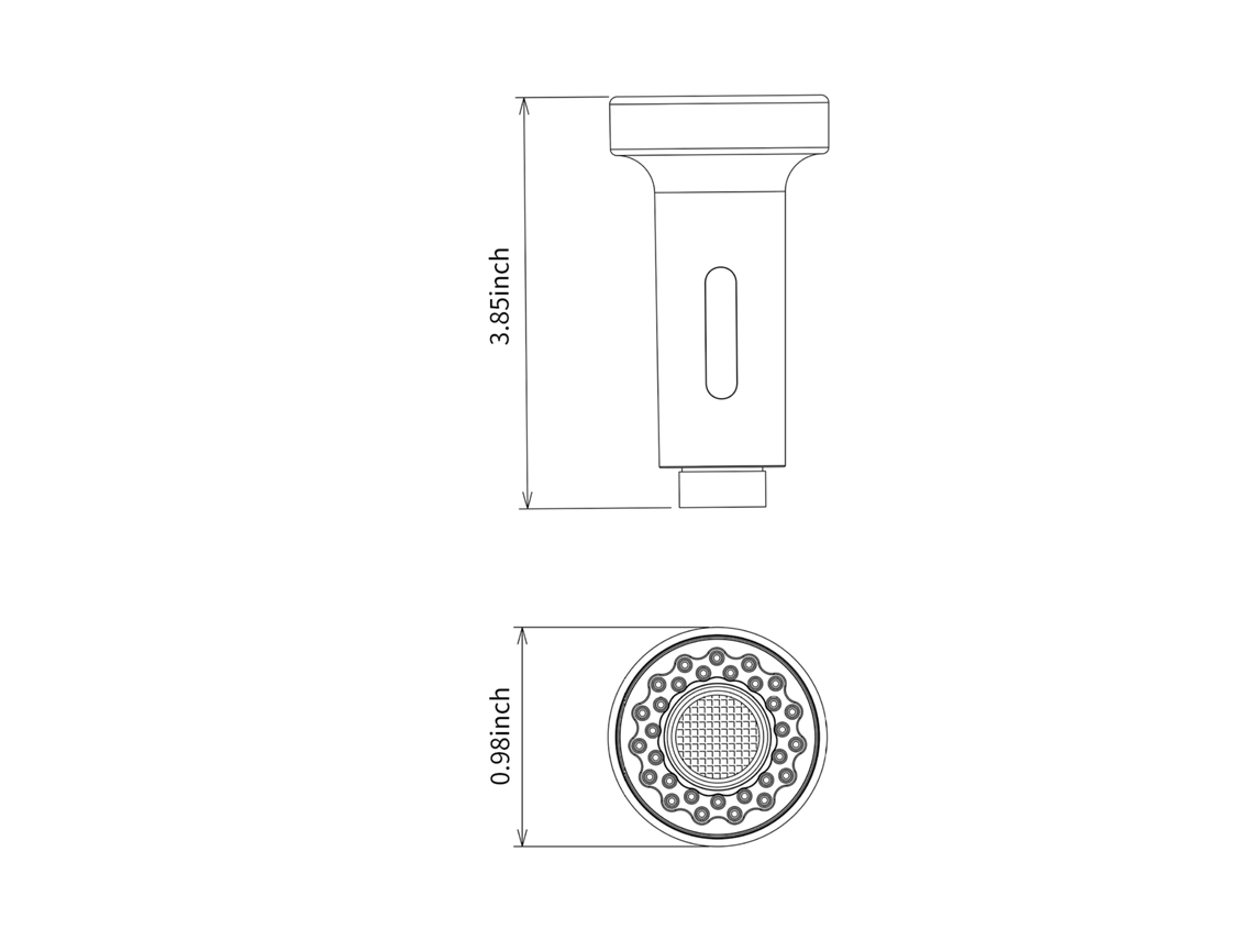 Cabezal Rociador Para Grifo De Cocina, 2 Funciones, G1/2, Antiatascos, Económico.