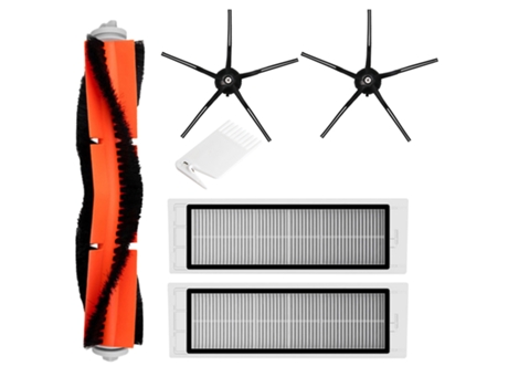 Para Xiaomi Roborock S6 S5 Max S60 S65 S5 S50 S55 E25 E35 piezas de vacío cepillo principal cepillo lateral negro filtro Hepa