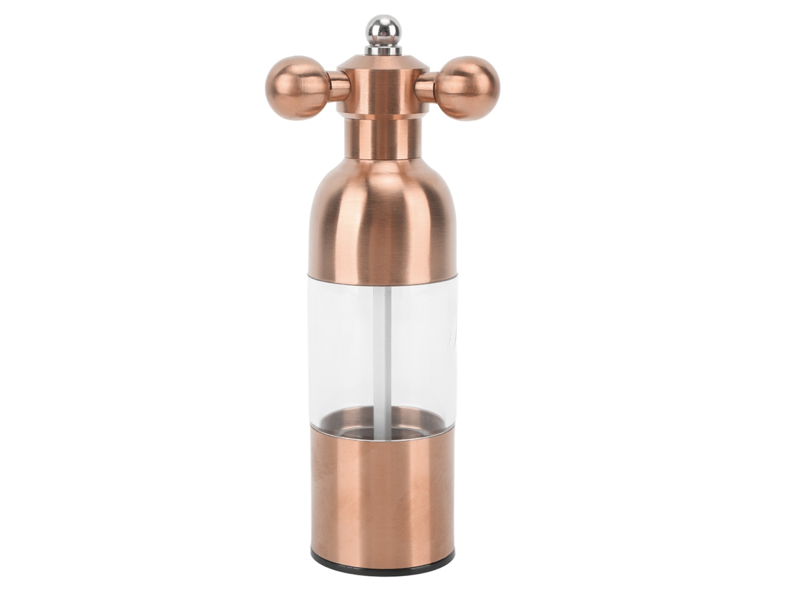 Molinillo De Pimienta Manual, Acero Inoxidable 304, Grosor Ajustable, Para Cocina, Acabado Oro Rosa.