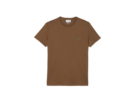 Camiseta LACOSTE Algodón para Hombre (M - Marrón)