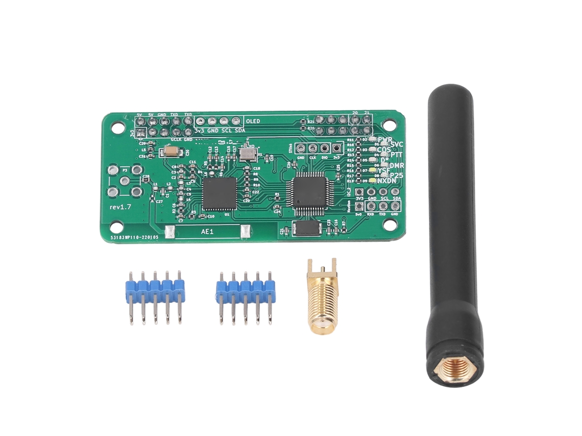 Módulo Hotspot Mmdvm Com Antena Única Potência Rf 10mw Placa Uhf Vhf Uv Sma
