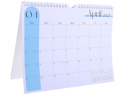 Calendario de pared con encuadernación en espiral.