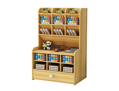 Organizador De Bolígrafos De Madera Con Cajón, Portalápices De Bricolaje, Organizador De Escritorio, Papelería De Oficina, Style2 ZMDECQNA