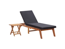 Tumbona con Mesa Vime Pie y (Madera Acacia Maciza)