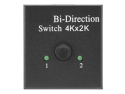 Conversor Hdmi Bidirecional Switcher Splitter 1 Entrada 2 Saída Suporta 4k 1080p 3d Plug And Play