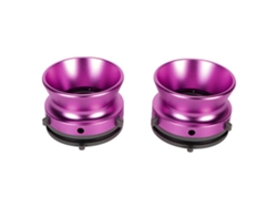 2 Adaptadores De Eje Nab De 1/4" (10 Pulgadas) Para Grabadoras De Carrete A Carrete Studer Revox B67 Akai Teac De Aluminio Morado