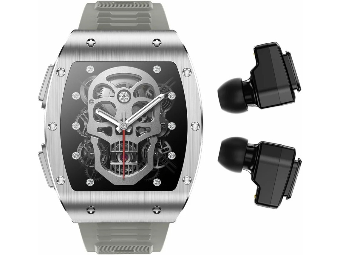 Reloj inteligente militar Bestvite 2 en 1 con auriculares Bluetooth, pantalla IPS HD de 1,91 pulgadas, para hombre, rastreador de actividad física militar
