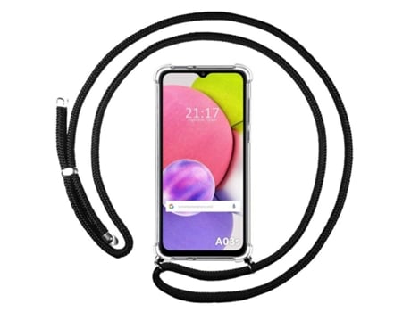 Carcasa Samsung Galaxy A03s TUMUNDOSMARTPHONE Colgante Negro