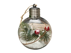 Bola de Navidad LED de alambre de cobre con 3 pilas de botón