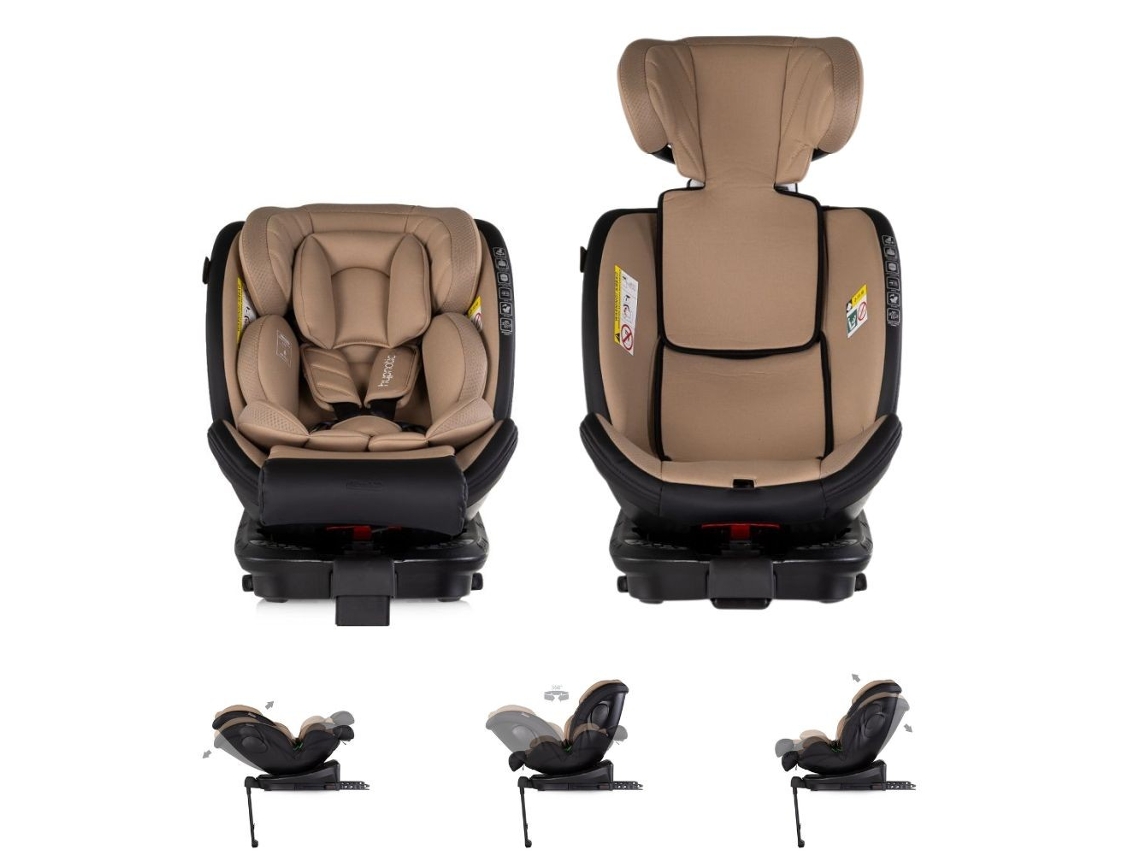 Silla De Coche Hypnotic Plus I-size (40-150 Cm) Isofix 360º De Chipolino - Latte