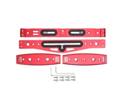 Soporte De Teléfono Móvil De Metal Manejo Manual Para Grabación Live Con Mic Y Luz De Relleno Universal Rojo