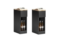 Set de 2 Mesas Auxiliares SoBuy FBT111-SCHx2 20 x 35 x 60 cm Negro