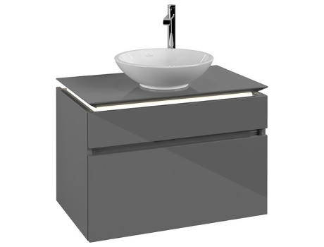 Módulo de lavabo Villeroy &amp Boch Legato B570 800x550x500mm centrado en el lavabo iluminación LED