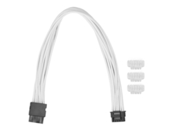 Cable GPU Baoj-2026 12V HPWR 16 pines 12+4 PCIe 5.0 macho a hembra 600W para tarjetas de video RTX 3090 Ti Serie 40 34cm Blanco