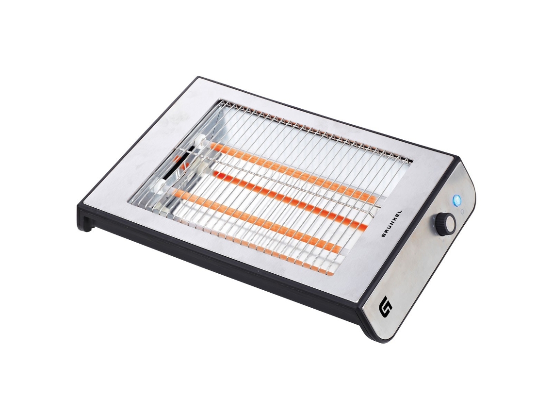 Grunkel Tostador Plano Apto Para 4 Rebanadas De Pan Y 6 Niveles De Tostado En Acero Inoxidable GRUNKEL