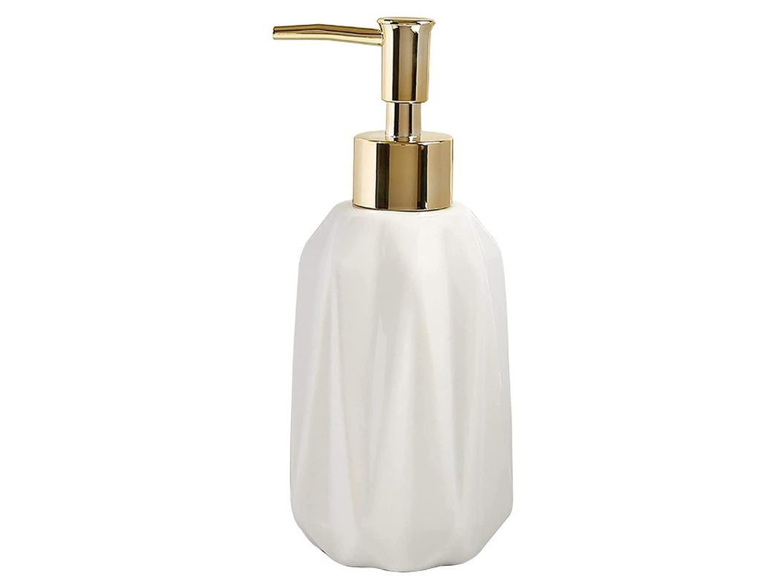 2026-linjou Dispensador De Jabón 10 Oz Refillable Con Bomba Para Cocina Y Baño Jabón Liquido Loción (blanco)