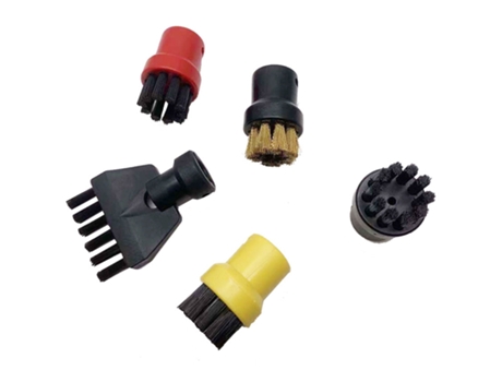 Cepillo de limpieza redondo o plano para Karcher Sc1 Sc2 Sc3 Sc4, adaptador de accesorio para Limpiador de vapor, boquilla de limpieza del hogar
