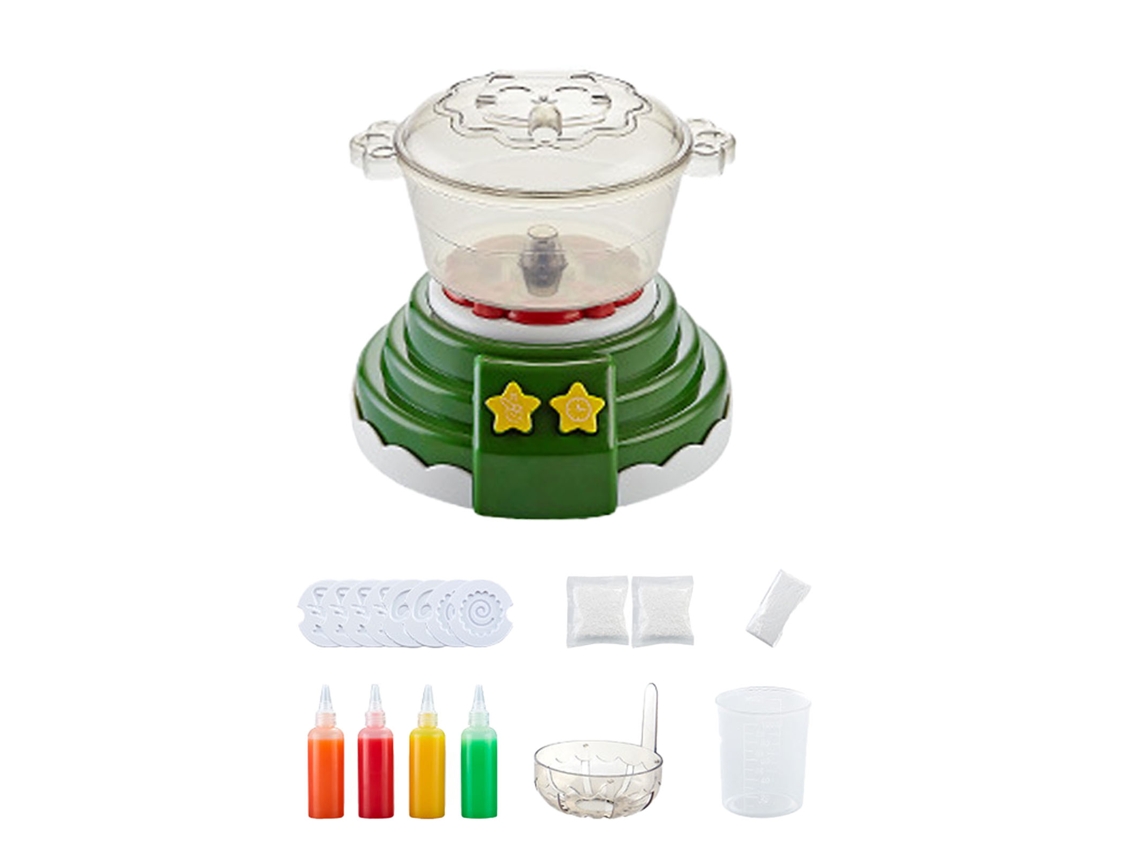 Brinquedo De Cozimento Hot Pot Para Crianças Com Som Luz Simulação Diy Verde