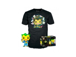 Figura + Camiseta FUNKO Pop! DC Batman: Joker BKLT (Talla: L)