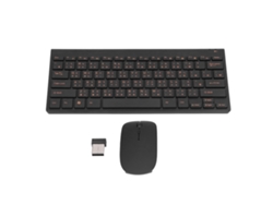 Teclado E Mouse Sem Fio 2.4g Combo 78 Teclas Chines Inglês Gravação Laser Silencioso Abs