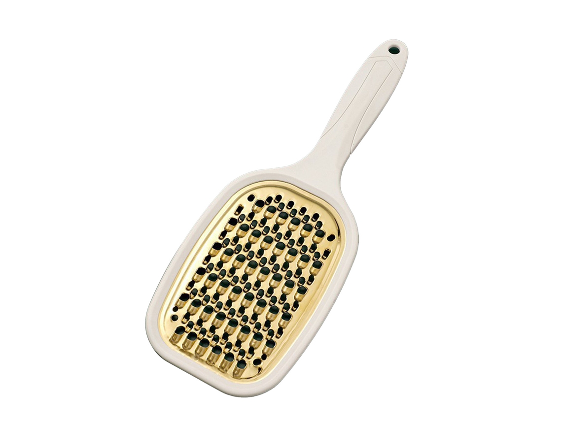 Rallador Multifuncional De Acero Inoxidable Para Verduras, Patatas Y Zanahorias, Para Uso En La Cocina, Con Mango Blanco.
