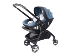 Cochecito de bebé, diseño compacto, portabebés ligero, azul