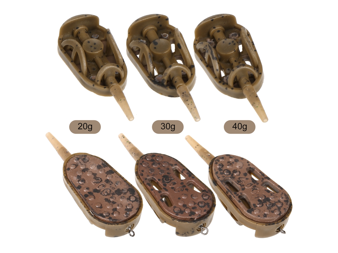 3 moldes de pesca rápidos para cebo de carpa