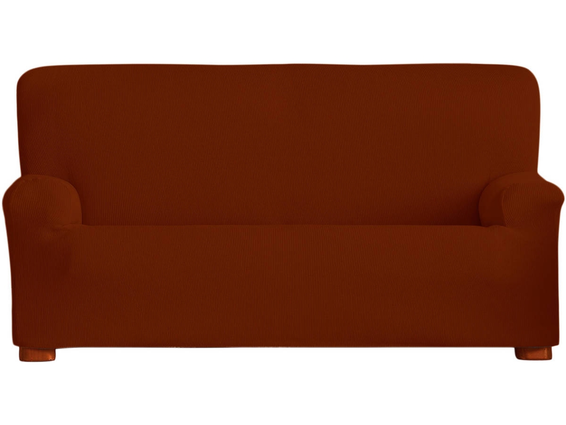 Funda de Sofá Tejido Elástico TODOPARAMICASA Ulises Rojo (3 Plazas - 210 cm)