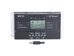 Controlador De Carga Solar De 30 A Y 12/24 V Con Pantalla Lcd, Mppt, Pwm, Usb Y Protección De Circuito.