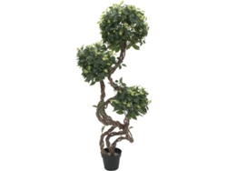 Planta Artificial EUROPALMS Ficus Spiral Trunk (Verde - 160 cm)