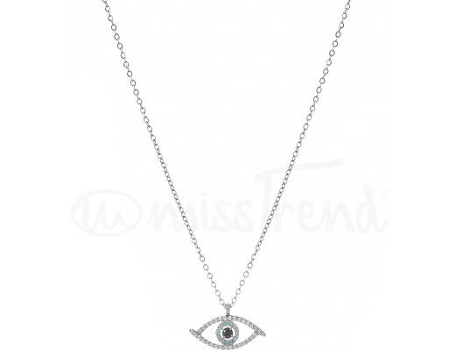 Collar MISSTREND Conjunto Nazar ll Lux Edition (Acero Inoxidable - Plata - Pulseira 19 cm; colar 40 cm - 45 cm)
