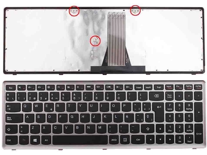 Teclado para Portátil Lenovo Ideapad Z510 S510P S500 Z50-70 Z50-75
