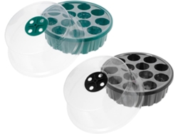 Juego De 2 Bandejas Para Semillas Con Tapa, Ideales Para La Germinación En Invernadero.