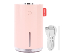 Humidificador de coche rosa con conexión USB, silencioso, para casa y oficina