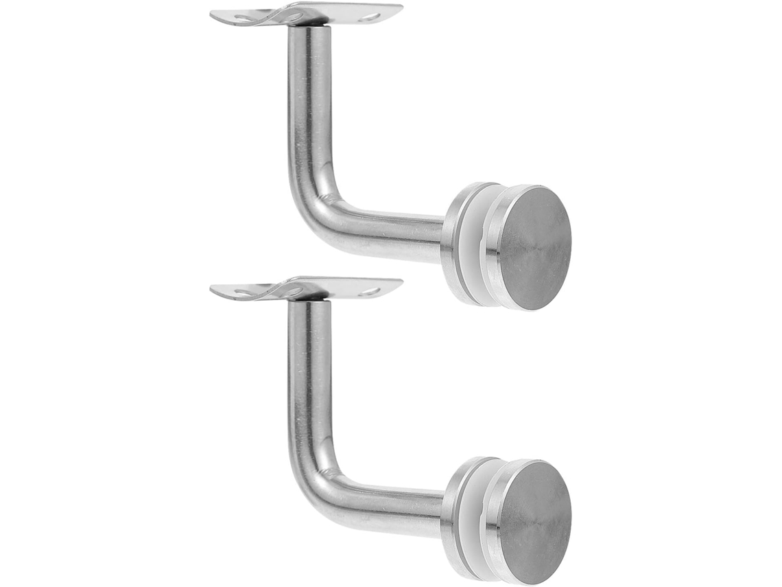 Juego De 2 Soportes De Acero Inoxidable Para Pasamanos De Montaje En Pared Para Escaleras Interiores Y Exteriores.