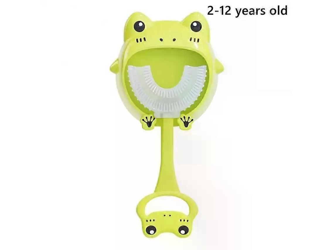 Cepillo de dientes en forma de U de 360 ​​grados para bebés y niños, silicona suave, cepillo de limpieza, higiene bucal, GOKOCO